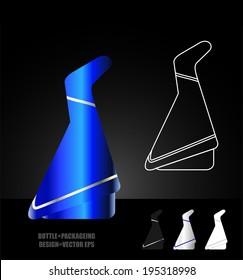 bottle and packaging set of perfume bottles