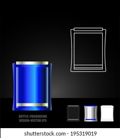 bottle and packaging set of perfume bottles