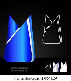 bottle and packaging set of perfume bottles vector format