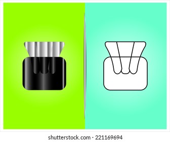 bottle and packaging set of perfume bottles vector format 