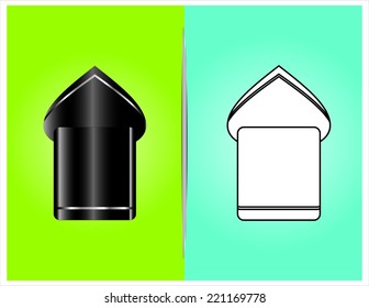 bottle and packaging set of perfume bottles vector format 
