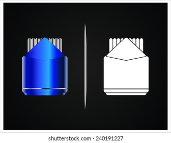 bottle and packaging set of perfume bottles vector format
