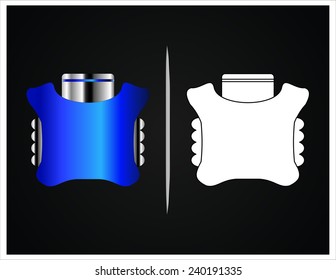 bottle and packaging set of perfume bottles vector format