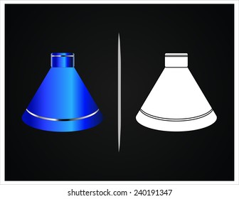 bottle and packaging set of perfume bottles vector format