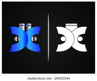 bottle and packaging set of perfume bottles vector format 