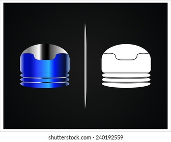 bottle and packaging set of perfume bottles vector format 