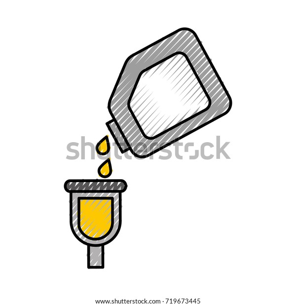 bottle of paint for\
car repair object icon