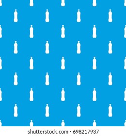 Bottle pattern repeat seamless in blue color for any design. Vector geometric illustration