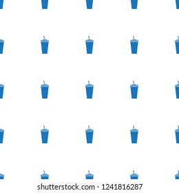 bottle pattern repeat seamless on white background. Editable filled bottle icons from fastfood collection. drink icon for web and mobile.