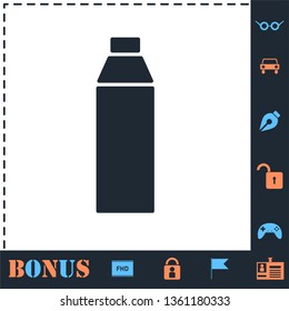 Bottle. Perfect icon with bonus simple icons