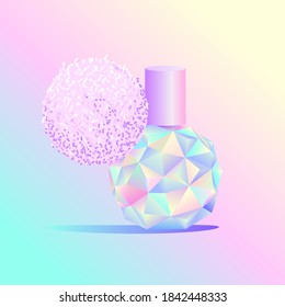 a bottle of perfume gradient verge   vector