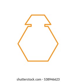 bottle, perfume, icon, vector illustration EPS 10