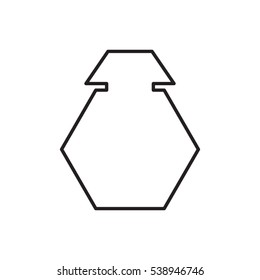 bottle, perfume, icon, vector illustration EPS 10