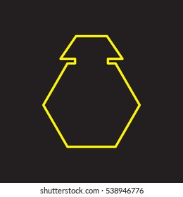bottle, perfume, icon, vector illustration EPS 10