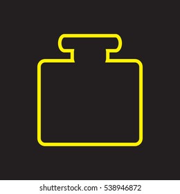 bottle, perfume, icon, vector illustration EPS 10