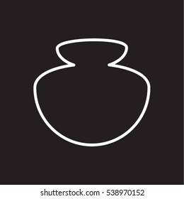 bottle, perfume, icon, vector illustration EPS 10