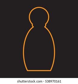 bottle, perfume, icon, vector illustration EPS 10