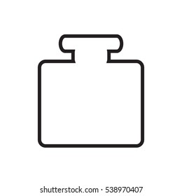 bottle, perfume, icon, vector illustration EPS 10