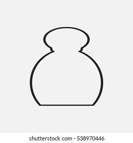bottle, perfume, icon, vector illustration EPS 10