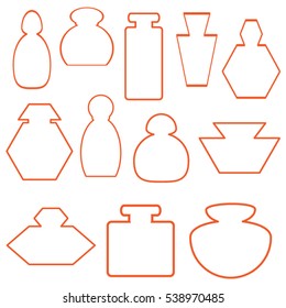 bottle, perfume, icon, vector illustration EPS 10