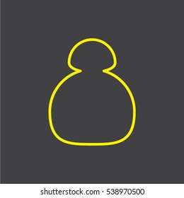 bottle, perfume, icon, vector illustration EPS 10