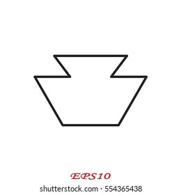 bottle, perfume, icon, vector illustration eps10