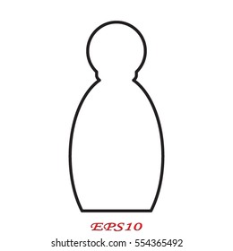 bottle, perfume, icon, vector illustration eps10