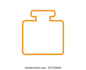 bottle, perfume, icon, vector illustration eps10
