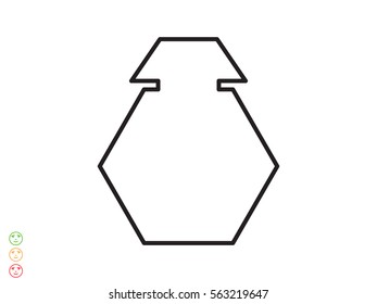 bottle, perfume, icon, vector illustration eps10