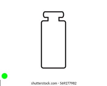 bottle, perfume, icon, vector illustration eps10