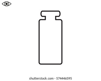 bottle, perfume, icon, vector illustration eps10