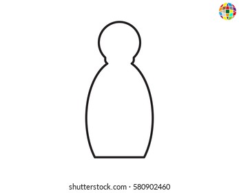 bottle, perfume, icon, vector illustration eps10