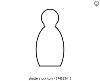 bottle, perfume, icon, vector illustration eps10