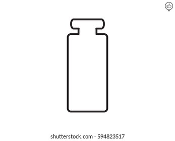 bottle, perfume, icon, vector illustration eps10
