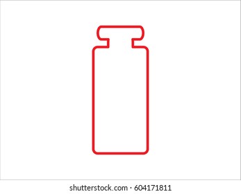 bottle, perfume, icon, vector illustration eps10