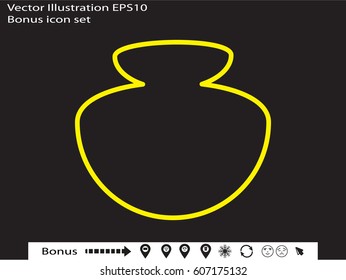 bottle, perfume, icon, vector illustration eps10