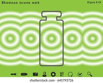bottle, perfume, icon, vector illustration eps10