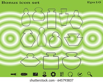 bottle, perfume, icon, vector illustration eps10