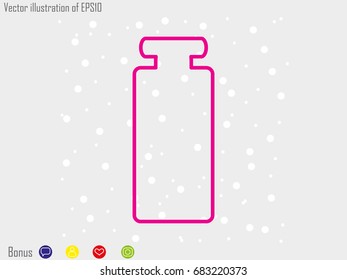 bottle, perfume, icon, vector illustration eps10