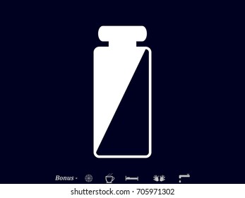 bottle, perfume, icon, vector illustration eps10