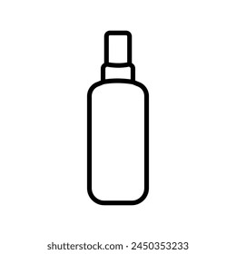 Bottle perfume icon vector line in trendy