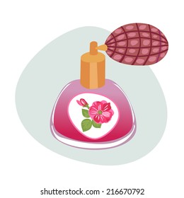 bottle of perfume - Illustration