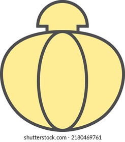 Frasco de perfume, ilustración, vector sobre fondo blanco.