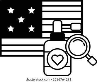 A bottle of perfume is placed next to a bottle of lotion and a bottle of sunscreen