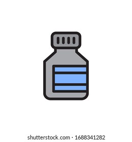 Bottle Pill Icon In Trendy  Design Vector Eps 10