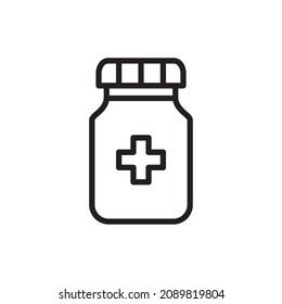 bottle pill icon vector design templates