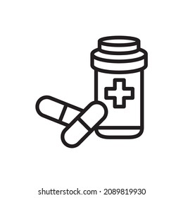 bottle pill icon vector design templates