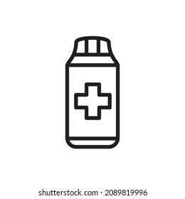 bottle pill icon vector design templates