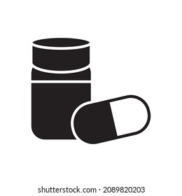 bottle pill icon vector design templates