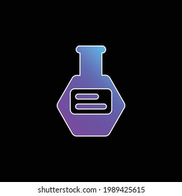 Bottle Of Pills blue gradient vector icon